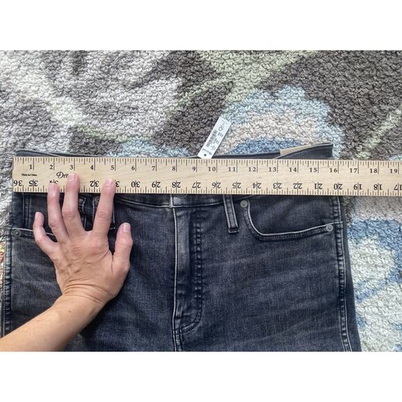 Madewell Jeans Womens Size 31 Skinny Crop Black Faded Casual Denim Pants NWTF - Picture 11 of 15